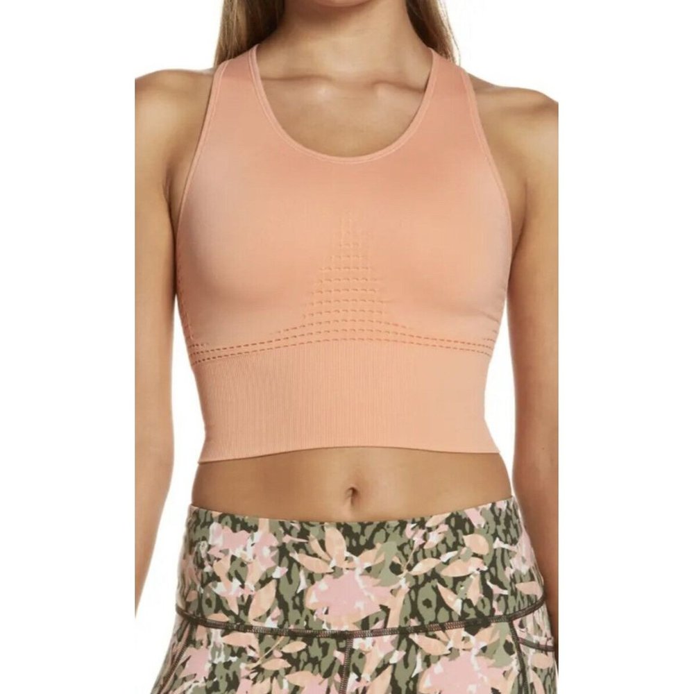 Sweaty Betty London Stamina Sports Bra Small Size 4 Calypso Pink Longline New